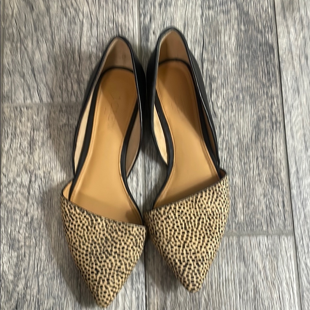 J. Crew Women's Leopard Print Ballet Flats in Size 6.5 Excellent Condition